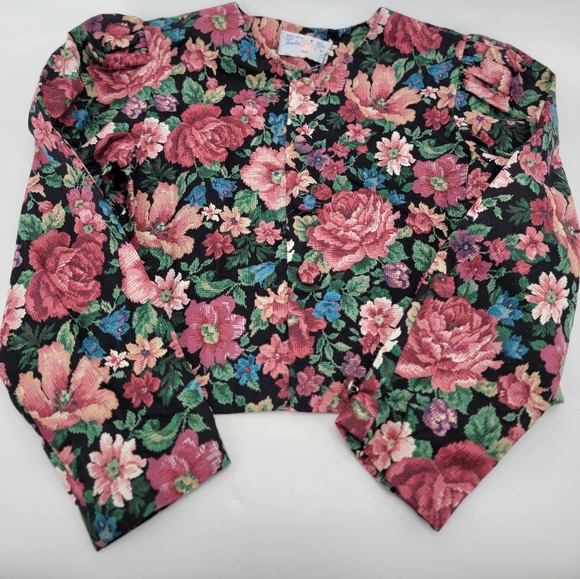 Vintage Made With Tender Loving Care by OMI Floral Top & Pants Set Size 10 - Picture 4 of 12